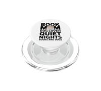 Book Mom Dog Lover Quiet Nights Books And Dogs PopSockets PopGrip for MagSafe