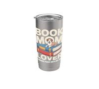 Book Mom Dog Lover Turning Pages with My Dog Stainless Steel Insulated Tumbler