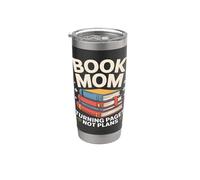 Book Mom Turning Pages No Plans Reading Lover Stainless Steel Insulated Tumbler