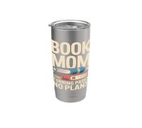 Book Mom Turning Pages No Plans Reading Lover Stainless Steel Insulated Tumbler