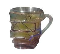 Book Mug - 255 Ml Acrylic Retro Coffee Cup | Vintage Elegant Painted Reading Mug | Colorful Literary Themed Cup for Teachers Book Lovers Women Home Office Decor Kitchen Dining Or Travel Use