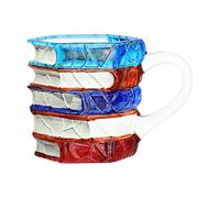 Book Mug - Stained Glass 3D Drinkware,Mugs for Book Lovers,for Women Men Home Kitchen Office Bar Birthday Christmas