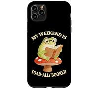 Book My Weekend Is Toad-ally totally Booked Frog Cottagecore Case for iPhone 11 Pro Max