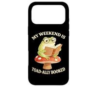 Book My Weekend Is Toad-ally totally Booked Frog Cottagecore Case for iPhone 17 Pro Max