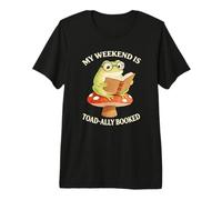 Book My Weekend is Toad-Ally Totally Booked Frog Cottagecore Premium T-Shirt