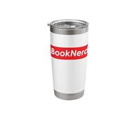 Book Nerd for Speed Readers Bookshelf Meme Reading Book Nerd Stainless Steel Insulated Tumbler