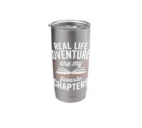 Book Nonfiction Reading Literary Apparel Fact Based Books Stainless Steel Insulated Tumbler