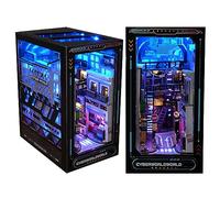 Book Nook DIY Kit, Dollhouses Model Kits Miniature House Kit, with LED Light, 3D Wooden Puzzle Bookcase Insert Kits (Near future)