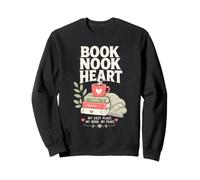 Book Nook Heart My Cozy Place Reading Lover Sweatshirt