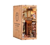 book nook,japanese book nook,3d puzzles adult,reading nook,nook book | with LED light light up book nook,BAATREVO booknook kit--The Alley Waiting for the Cat