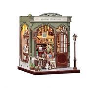 Book Nook Kit - DIY Miniature House Kit for Adults, Booknook Library Bookstore Tiny House Bookshelf Decor 3D Wooden Puzzle, Gifts for Family and Friends (Gallery Bookstore)