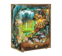 Book Nook Kit for Adults, DIY 3D Wooden Puzzle Deep-sea Exploration Theme Building Model, Bookshelf Decor Craft Sets with Lights & Music, Creative Gift Designs for Tiny House