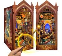 Book Nook Kit for Adults, Magic Academy Booknook DIY Miniature House Kit