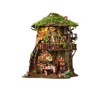 Book Nook Kit Forest Tea Book Club Treehouse Model Bookshelf Insert 2