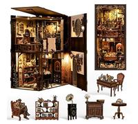 Book Nook Kit,Mystery Case Involving A Hidden Box Book Nook DIY Kit Book Nook With LED Light, Handmade Model Art Craft Kit For Adults