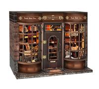 Book Nook Kits for Adults, Booknook DIY Miniature House Kit, Bookshelf Decor 3D Wooden Puzzle, Birthday Gift for Family, Friends -Hogwards Bookstore