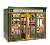 Book Nook Kits for Adults, Booknook DIY Miniature House Kit, Mini House Bookshelf Decor 3D Wooden Puzzle, Book Gift for Family, Friends - Magic Candy Shop