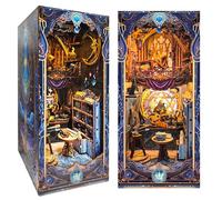 Book Nook Kits for Adults, Booknook DIY Miniature House Kit, Mini House Bookshelf Decor 3D Wooden Puzzle, Book Gift for Family, Friends - Star Secret Map