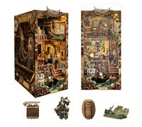 Book Nook Kits for Adults: LUMYCE Book Nook Kit Model Kits Craft Kits for Adults - DIY Miniature House Kit for Bookshelf Booknook Tiny House with Sensor Led Light
