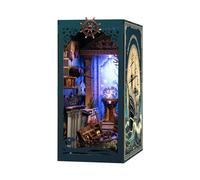 book nooks,Bookshelf Decor,diy book nook kit,light up book nook,bookends | with LED Light,DIY Wooden Book Nook Kit-Underwater World Puzzle,nook book