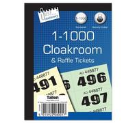 BOOK OF 1000 RAFFLE/CLOAKROOM TICKETS