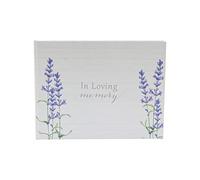 Book of Condolence Lavendar Design, Funeral Memory Book, Condolence Book, Guest Book for Funeral Hardcover, Memorial Guest Book, for Celebration of Life Memorial Service 6957