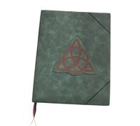 Book of Shadows Green Cover Bound Journal Blank and Lined 350 Pages Spell Records Spellbook Note Retro Gift