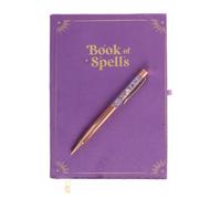 Something Different Book Of Spells Amethyst Crystal Notebook with Pen, Purple, One size