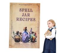 Book Of Spells - Powerful Spells - Book For Parties | Complete Portable Guide With Detailed, Tools & Supplies | Perfect For Home, School, Travel, Parties And Home