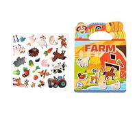 Book of Stickers, Assorted Aesthetic Decorations | Silent Game Album Stickers - for Boys and Children 3 4 5 6 Years at Home in the Bedroom from and on Travel