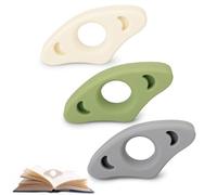 Book Page Holder, 3pcs Silicone Thumb Book Holder, Page Holders for Reading, Novel Reading Accessories, for Readers, Book, Lovers, Bookworm, Literary