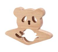 Book Page Holder, Beech Bookmark Wood Thumb Page Holder with Smooth Finish Cute Book Finger Page Holder Ideal Gifts Wooden Book Marks Reading Accessories for Book Lovers Readers Writers(Panda)