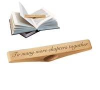 Book Page Holder for the Thumb, Wooden Literature Reading Assistant, Bookmark and Thumb Page Holder, for Bookworms, Students, Teachers, Women, Men, Children and Adults