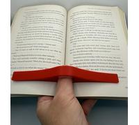 Book Page Holder, Thumb Book Opener, Reading Accessory. Portable Device (Orange)
