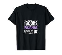 Book Pajamas Reading Count Me In Design T-Shirt