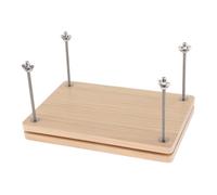 Book Press 12x8 Inch Flat Wooden Book Binding Press for Even Press Easy Assembly Multi-Purpose Bookbinding Press for Book/Paper Binding, Crafts Making