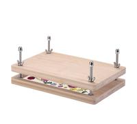 Book Press BookBinding, Wood Paper Press,Wooden Book Binder Kit | Portable Bookstore Tool for Students, Teachers or Craft Lovers
