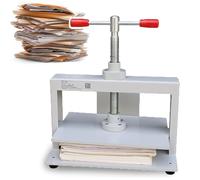 Book Press Machine for A3 A4 A5 Sized Papers, Manual Binding Press, 14.5cm Thickness Steel Frame for Papermaking and Flatting, Durable and Easy to Use