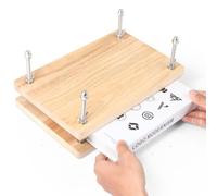 Book Press, Wooden Book Press, Book Binding, Portable Binding Press for Binding Machine, Bookbinding Accessories for DIY Book Binding, Easy Assembly (29 x 20 cm)