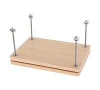 Book Press Wooden Bookbinding Press 30x20cm Bookbinder Press with Complete Accessories Flat Paper Press Machine Practical Book Binding Tool for Home, School, Office DIY Bookbinding Supplies