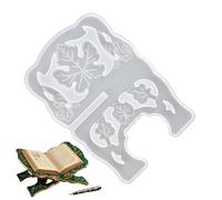 Book Rack Mold, Plaster Epoxy Casting Mould, Book Stand Silicone Mold, for Desk Decoration Display Prayer Home Arts Crafts Holiday