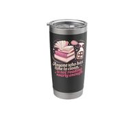 Book Reading Anyone Who Has Time to Clean is Not Reading Stainless Steel Insulated Tumbler
