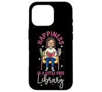 Book Reading Happiness Is A Little Free Library Case for iPhone 16 Pro