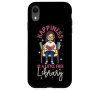 Book Reading Happiness Is A Little Free Library Case for iPhone XR