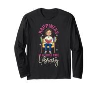 Book Reading Happiness is A Little Free Library Long Sleeve T-Shirt