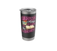 Book Reading If Found Please Return to The Library Stainless Steel Insulated Tumbler