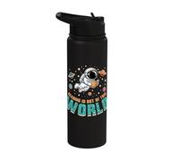 Book Reading is Out of This World National Library Week Stainless Steel Insulated Water Bottle