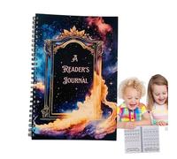 Book Reading Journal | Goal Setting Stationery - Reading Journal for Book Readers,for Dorm Library Home Travel Bedroom Students Kids Adults Teachers Teens