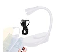 Book Reading Light - ABS Clip- Night Light, Portable LED | 400 MAh USB Rechargeable with Stand, 4.6x1.73x8CM Adjustable Brightness | Perfect Clip- Bedside Light for Home, Travel, and Outdoor