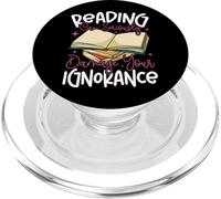 Book Reading Reading Can Seriously Damage Your Ignorance PopSockets PopGrip for MagSafe